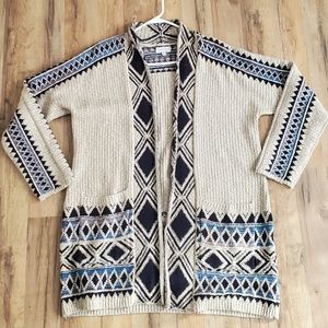Lucky Brand Long Cardigan Sweater L/XL